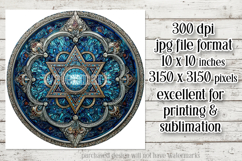 Hanukkah Wind Spinner, Star of David Wind Spinner, s18 Product Image 2