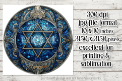 Hanukkah Wind Spinner, Star of David Wind Spinner, s19 Product Image 2