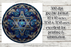Hanukkah Wind Spinner, Star of David Wind Spinner, s22 Product Image 2