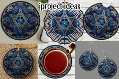 Hanukkah Wind Spinner, Star of David Wind Spinner, s22 Product Image 3