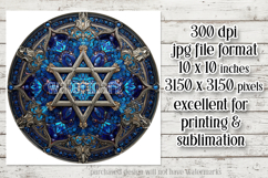 Hanukkah Wind Spinner, Star of David Wind Spinner, s23 Product Image 2