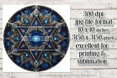 Hanukkah Wind Spinner, Star of David Wind Spinner, s24 Product Image 2
