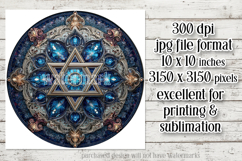 Hanukkah Wind Spinner, Star of David Wind Spinner, s25 Product Image 2