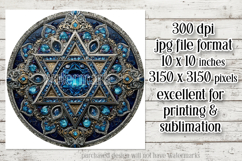 Hanukkah Wind Spinner, Star of David Wind Spinner, s26 Product Image 2