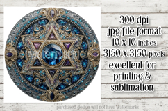 Hanukkah Wind Spinner, Star of David Wind Spinner, s27 Product Image 2