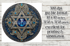 Hanukkah Wind Spinner, Star of David Wind Spinner, s28 Product Image 2