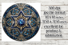Hanukkah Wind Spinner, Star of David Wind Spinner, s30 Product Image 2