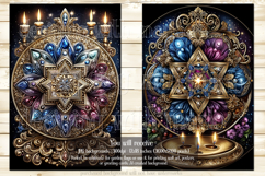 Hanukkah Garden Flag, Elegant Hanukkah Style Garden Flags 24 Product Image 3