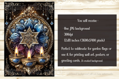Hanukkah Garden Flag, Elegant Hanukkah Style Garden Flag 111 Product Image 2