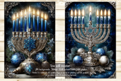 Hanukkah Garden Flag, Elegant Hanukkah Style Garden Flags 29 Product Image 3