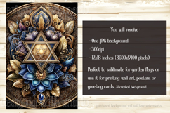 Hanukkah Garden Flag, Elegant Hanukkah Style Garden Flags s4 Product Image 2