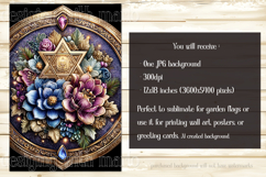 Hanukkah Garden Flag, Elegant Hanukkah Style Garden Flags s4 Product Image 3