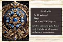 Hanukkah Garden Flag, Elegant Hanukkah Style Garden Flags s4 Product Image 5