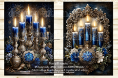 Hanukkah Garden Flag, Elegant Hanukkah Style Garden Flags 31 Product Image 3