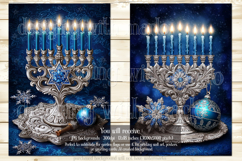 Hanukkah Garden Flag, Elegant Hanukkah Style Garden Flags 43 Product Image 3