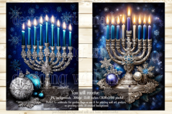 Hanukkah Garden Flag, Elegant Hanukkah Style Garden Flags 44 Product Image 2
