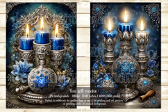 Hanukkah Garden Flag, Elegant Hanukkah Style Garden Flags 45 Product Image 2