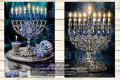Hanukkah Garden Flag, Elegant Hanukkah Style Garden Flags 49 Product Image 2
