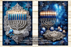 Hanukkah Garden Flag, Elegant Hanukkah Style Garden Flags 52 Product Image 3