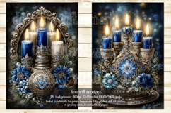 Hanukkah Garden Flag, Elegant Hanukkah Style Garden Flags 54 Product Image 2