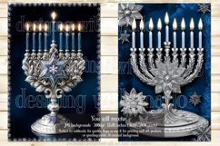 Hanukkah Garden Flag, Elegant Hanukkah Style Garden Flags 57 Product Image 2