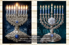 Hanukkah Garden Flag, Elegant Hanukkah Style Garden Flags 57 Product Image 3