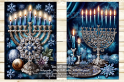 Hanukkah Garden Flag, Elegant Hanukkah Style Garden Flags 59 Product Image 2