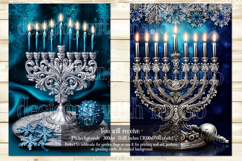 Hanukkah Garden Flag, Elegant Hanukkah Style Garden Flags 60 Product Image 3