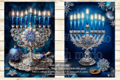 Hanukkah Garden Flag, Elegant Hanukkah Style Garden Flags 61 Product Image 3