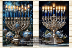 Hanukkah Garden Flag, Elegant Hanukkah Style Garden Flags 68 Product Image 3