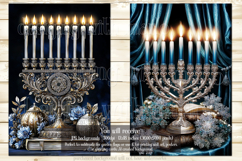 Hanukkah Garden Flag, Elegant Hanukkah Style Garden Flags 70 Product Image 3