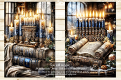 Hanukkah Garden Flag, Elegant Hanukkah Style Garden Flags 74 Product Image 2