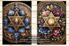 Hanukkah Garden Flag, Elegant Hanukkah Style Garden Flags s9 Product Image 2