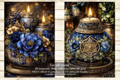 Hanukkah Garden Flag, Elegant Hanukkah Style Garden Flags s9 Product Image 3