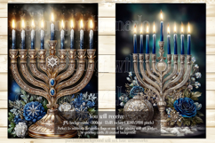 Hanukkah Garden Flag, Elegant Hanukkah Style Garden Flags 82 Product Image 3