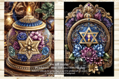 Hanukkah Garden Flag, Elegant Hanukkah Style Garden Flags 10 Product Image 3