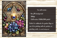 Hanukkah Garden Flag, Elegant Hanukkah Style Garden Flags s2 Product Image 2