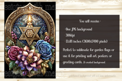 Hanukkah Garden Flag, Elegant Hanukkah Style Garden Flags s2 Product Image 4