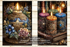 Hanukkah Garden Flag, Elegant Hanukkah Style Garden Flags 14 Product Image 2