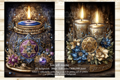 Hanukkah Garden Flag, Elegant Hanukkah Style Garden Flags 14 Product Image 3