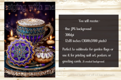 Hanukkah Garden Flag, Elegant Hanukkah Style Garden Flag d62 Product Image 2