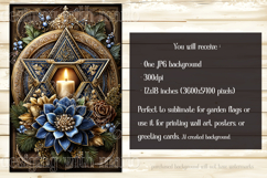 Hanukkah Garden Flag, Elegant Hanukkah Style Garden Flag d63 Product Image 2