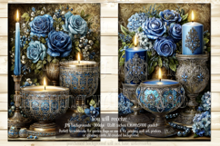 Hanukkah Garden Flag, Elegant Hanukkah Style Garden Flags 18 Product Image 3