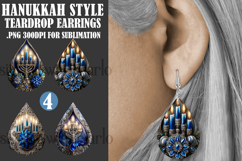 Hanukkah Teardrop Earrings, Hanukkah Earring Designs, s6 Product Image 1