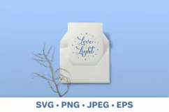 Hanukkah quote SVG. Love and Light. Hanukkah decor Product Image 3