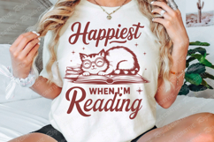 Happiest when I'm Reading SVG Design Product Image 3