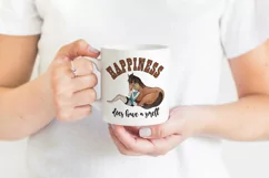 Horse Sublimation | Happiness Quotes | Girl With a Horse Product Image 2