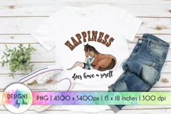 Horse Sublimation | Happiness Quotes | Girl With a Horse Product Image 1