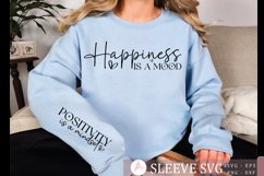 Happiness is a mood Sleeve SVG Design Product Image 1