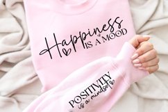 Happiness is a mood Sleeve SVG Design Product Image 3